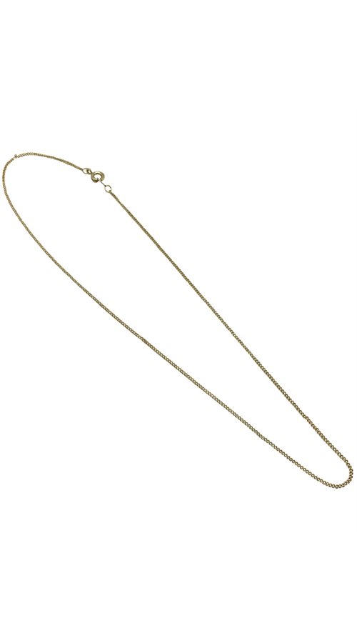 Gold-Finish Stainless Steel Chain with Clasp, 16"