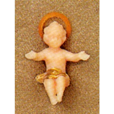 Color Plastic Infant Jesus Figurine, 1.5" (4 cm)