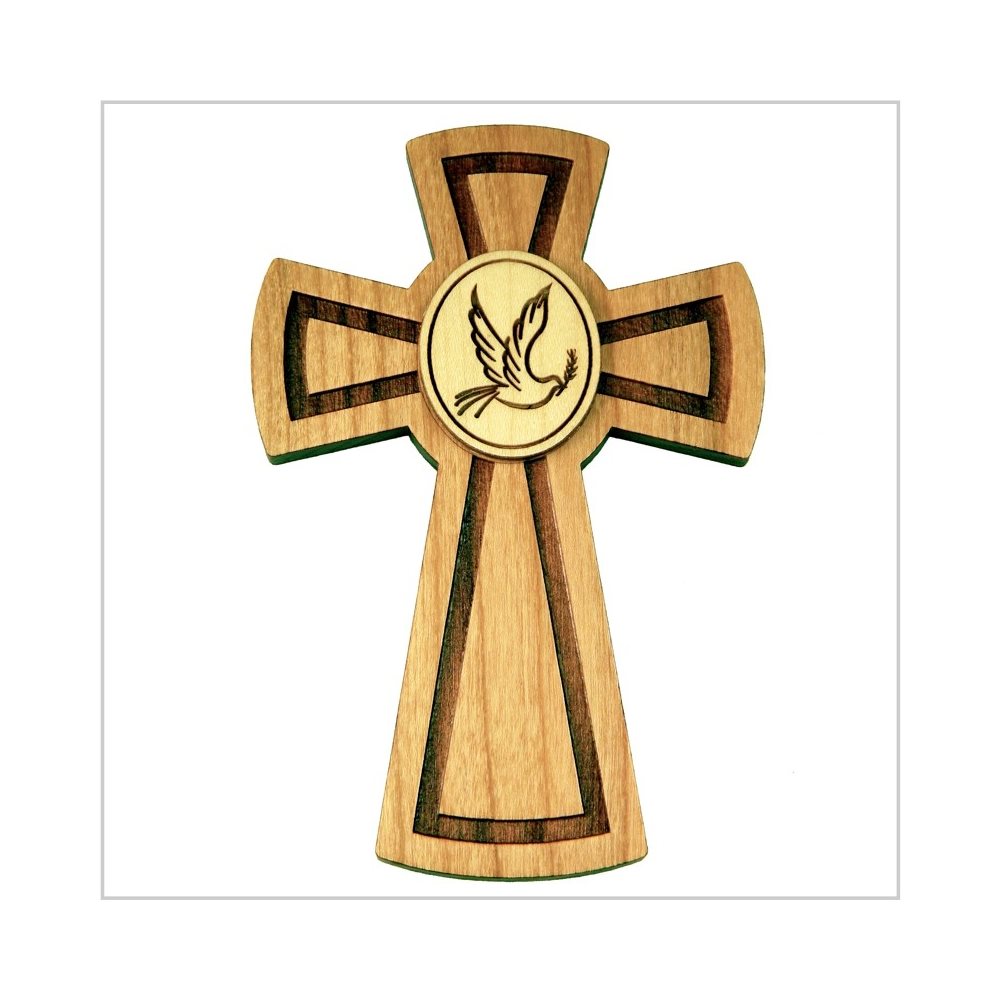 Croix confirmation en bois 5 1 / 4" (13.3 cm)