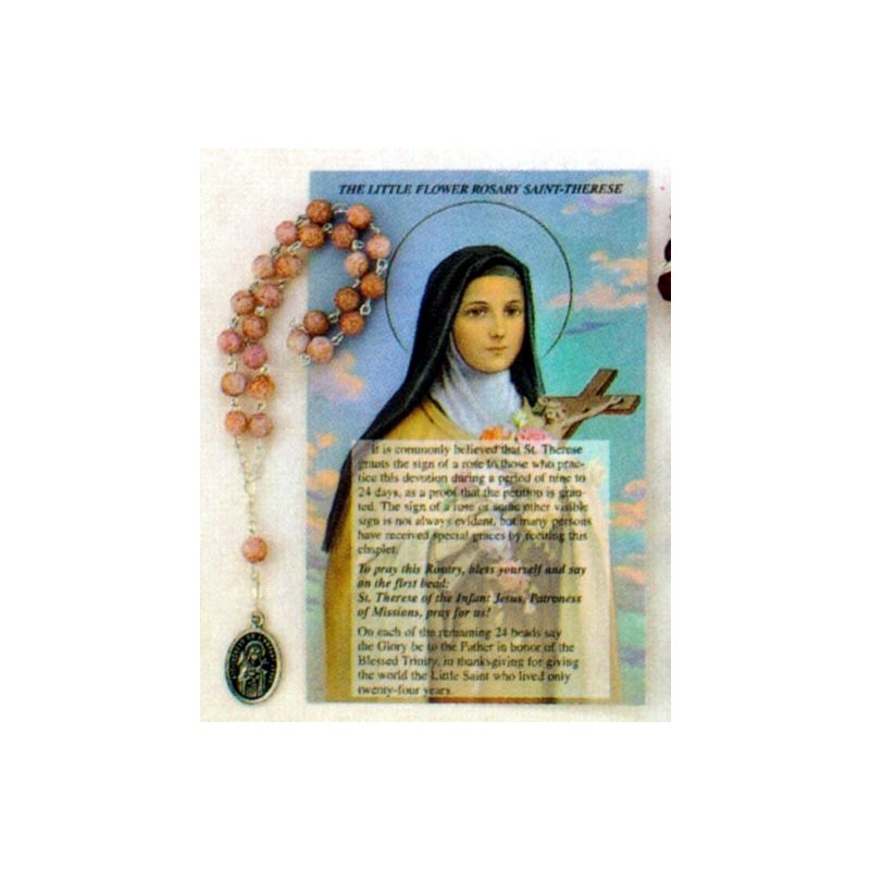 Saint Terese Rosary with prayer