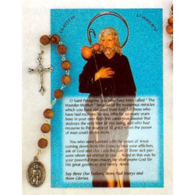 Saint Peregrine Rosary with prayer