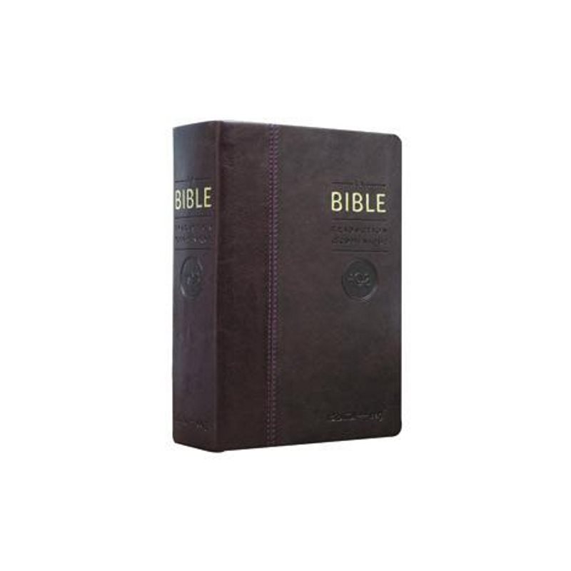 Bible TOB version 2010 similicuir bordeaux t. or 12x18 cm