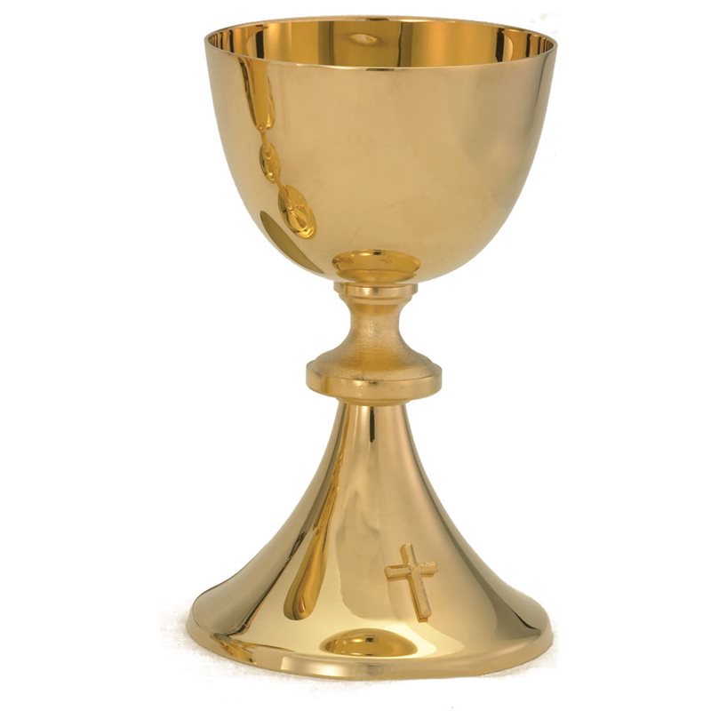 Chalice 7.5" (19 cm) Ht. w / scale paten, 5.5" (14 cm) Dia.