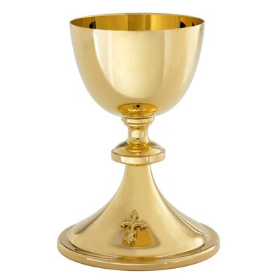 Chalice 7 1 / 8" (18.1 cm) Ht. w / scale paten, 5.5" (14cm) Dia