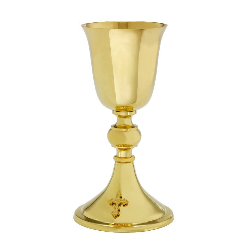 Chalice 8.75" (22.2 cm) Ht. w / paten, 5.5" (14 cm) Dia.