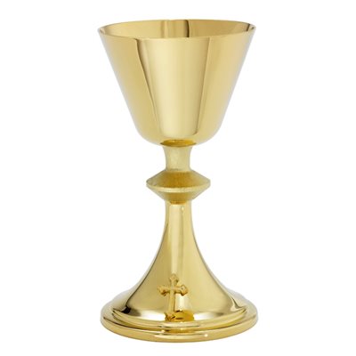 Calice 7 3 / 8" (18.7 cm) Ht. et patène 5.5" (14 cm) Diamètre