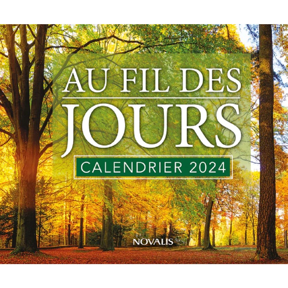 Calendrier Au fil des jour 2024, French book
