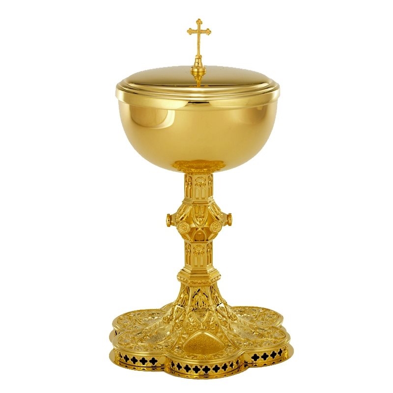 Ciborium, 10 1 / 8" (25.7 cm) Ht., Cap.: 200-265 Host