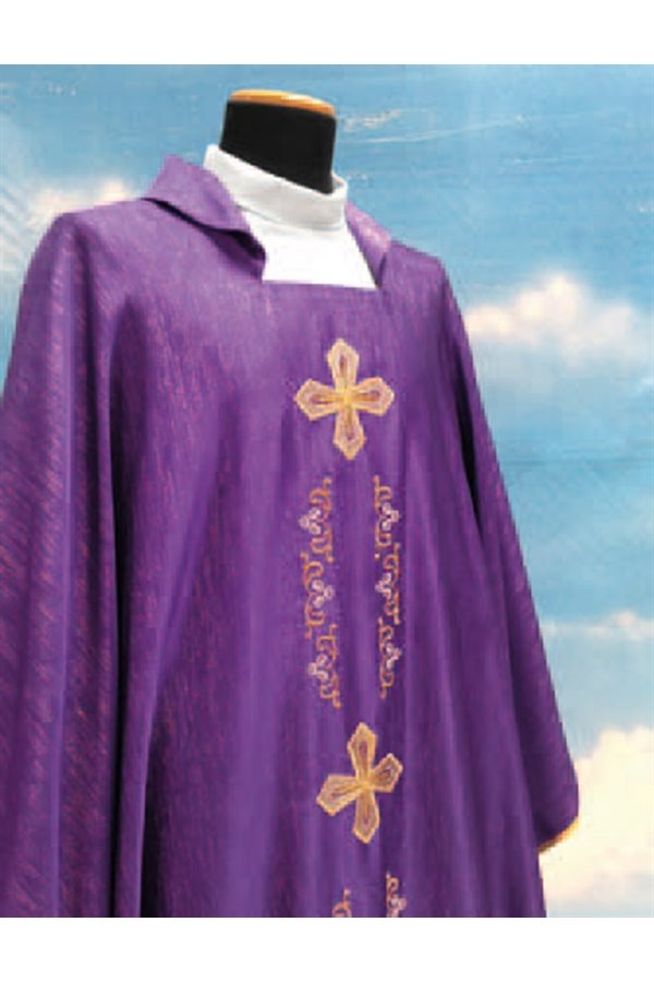 Chasuble and Stole #435 (95% WOOL, 5% GOLD THREAD)