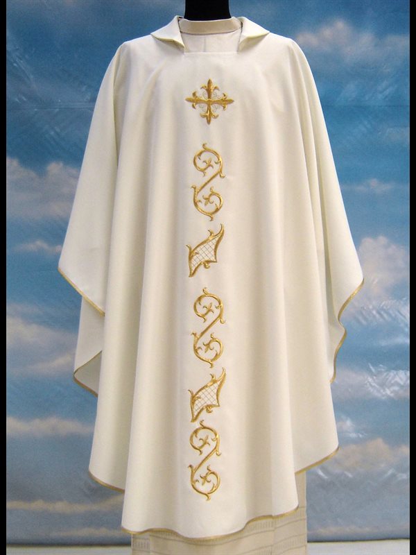 Chasuble and Stole #640 White