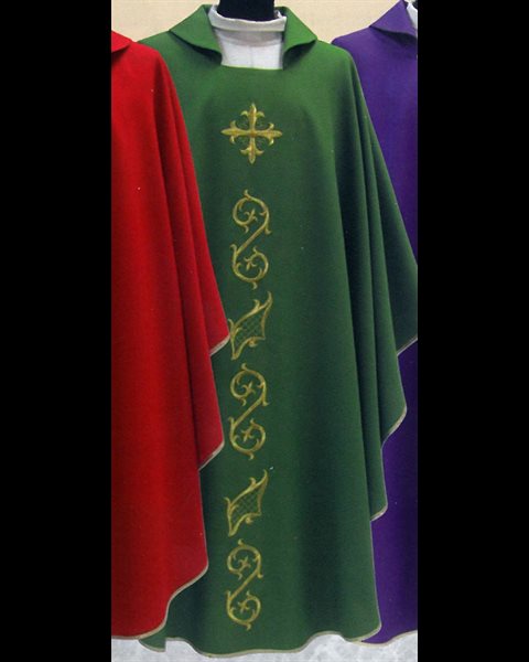 Chasuble et Étole #640 Verte