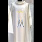 Chasuble Mariale et Étole #815 Blanche