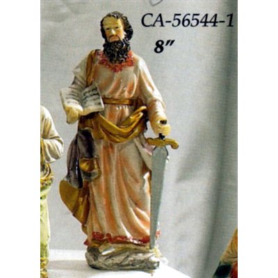 Statue Saint Paul 8" (20 cm) en résine