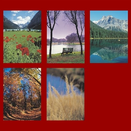 Cartes d'Offrande de Messe "Paysages" (anglais) / pqt 100