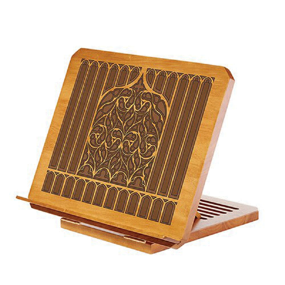 Porte-livre en bois motif abre de vie 40 x 33 cm Porte-livre en bois motif abre de vie 40 x 33 cm