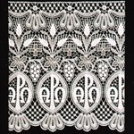 Embroidered Lace #782  /  yard (11 1 / 2" wide)
