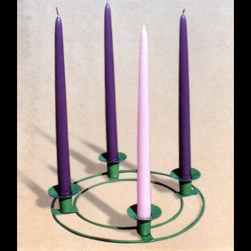 Couronne de l'Avent sur table vert 10" diam. Couronne de l'Avent sur table vert 10" diam.