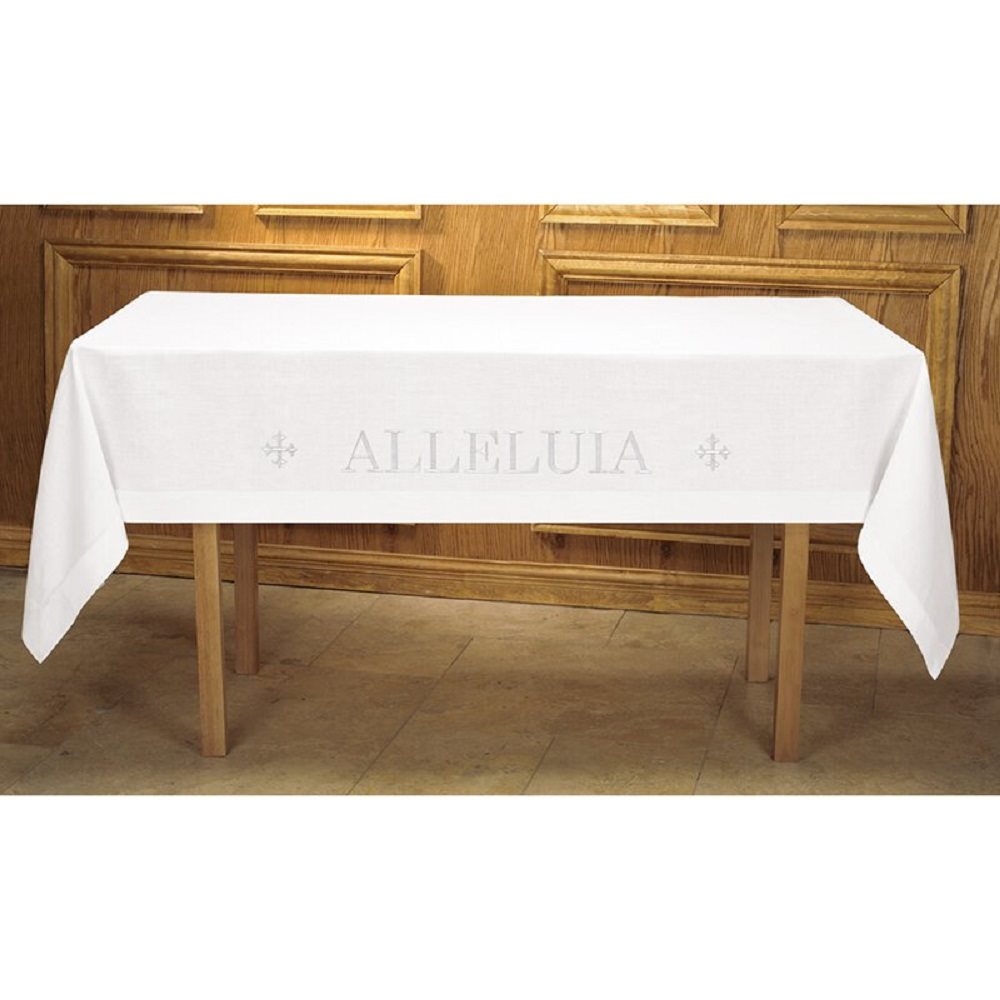 Alleluia Altar Frontal, 96" x 50", Embroidered Alleluia