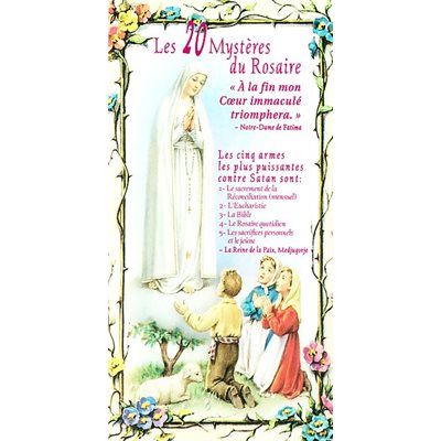 20 Mystères du Rosaire, Les, French Book