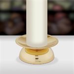Sudbury Brass Altar Candlestick with Center Spike, 2" H