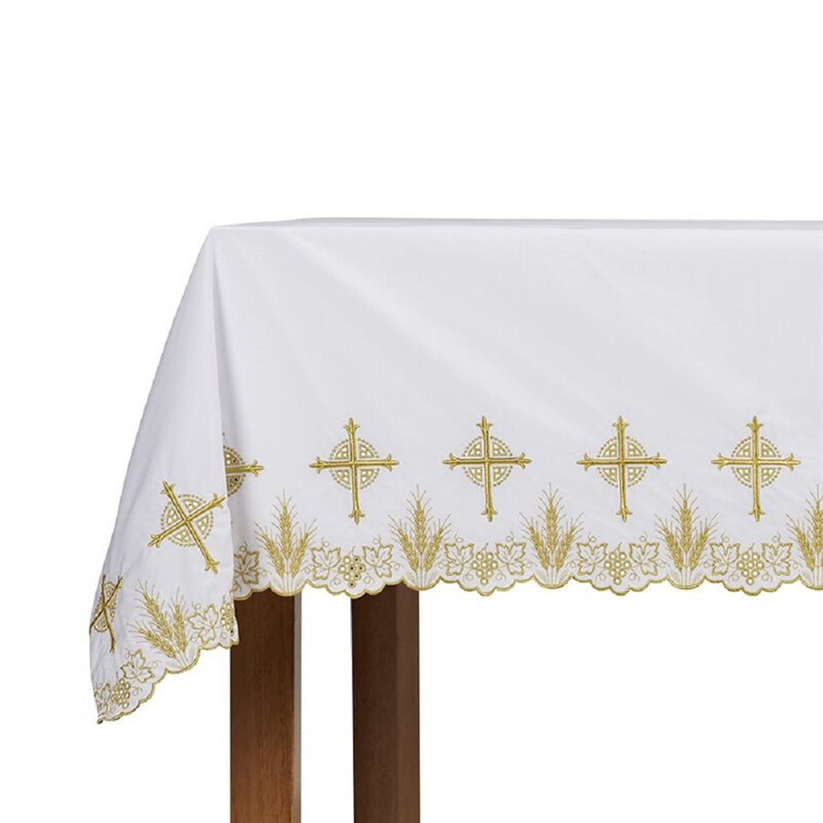 White Eucharistic Altar Frontal, 96" x 52"