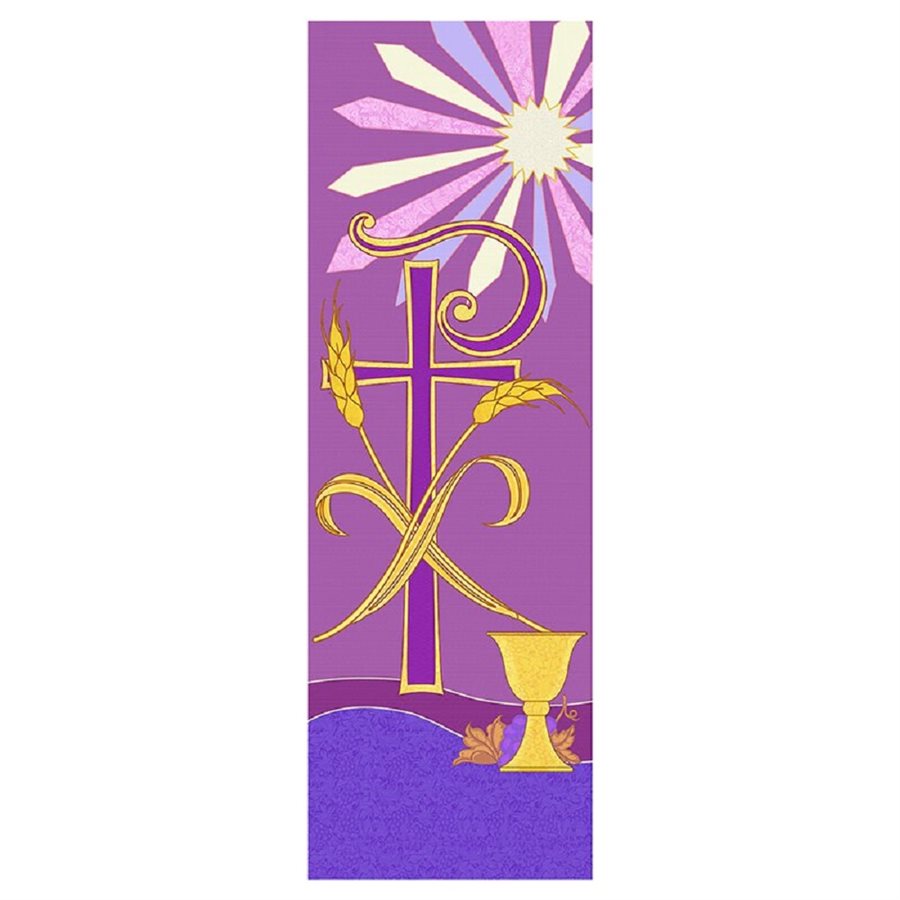 Chi Rho Tapestry X-Stand Banner, 23" x 63" (58 x 160cm) / ea