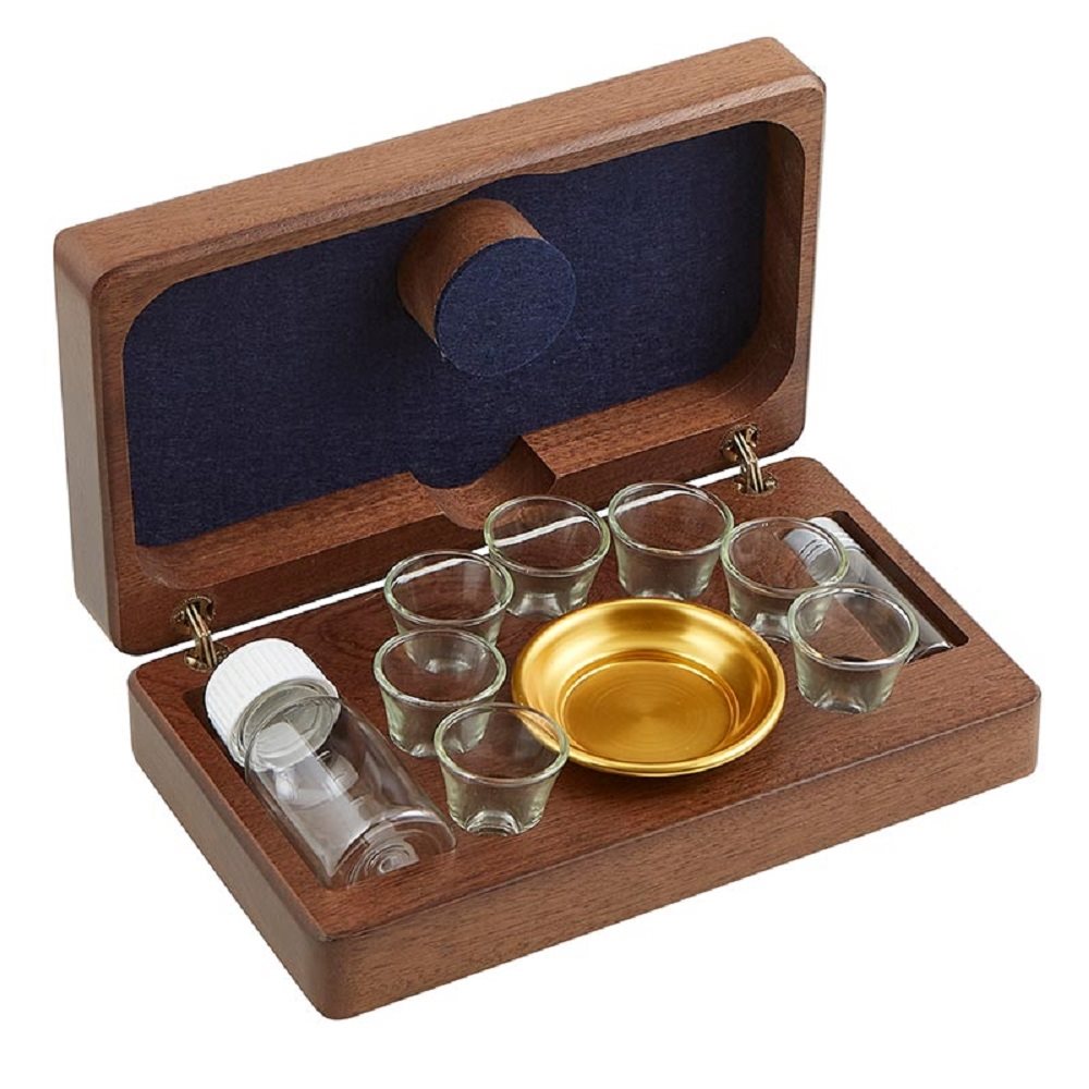 Wood Communion Set - 7 cup