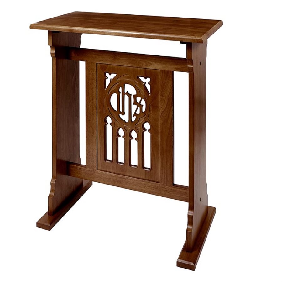 Florentine Collection Credence Table - Walnut Stain, 31 1 / 2"