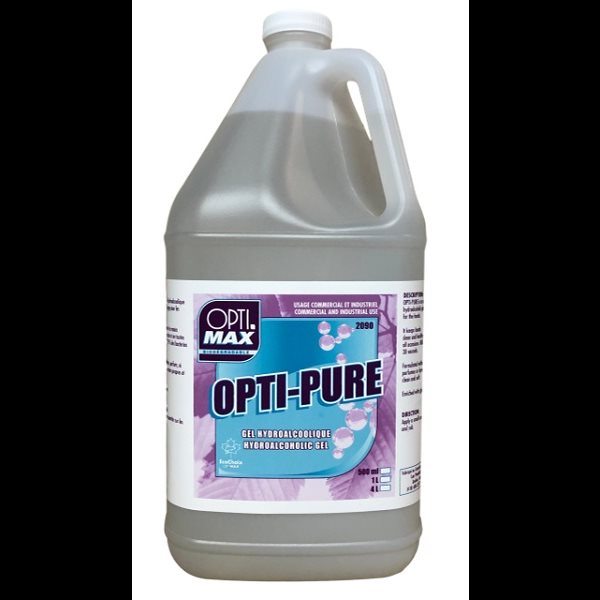Gel désinfectant 70% hydroalcoolique Opti-Pure  /  4L (1 gal)