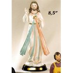 Divine Mercy Resin / Wood Base Statue, 8.5" (21.6 cm)