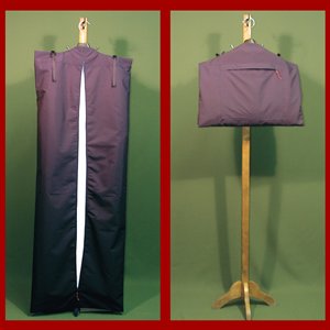 Blue Nylon Garment Bag, 62" (157.5 cm)