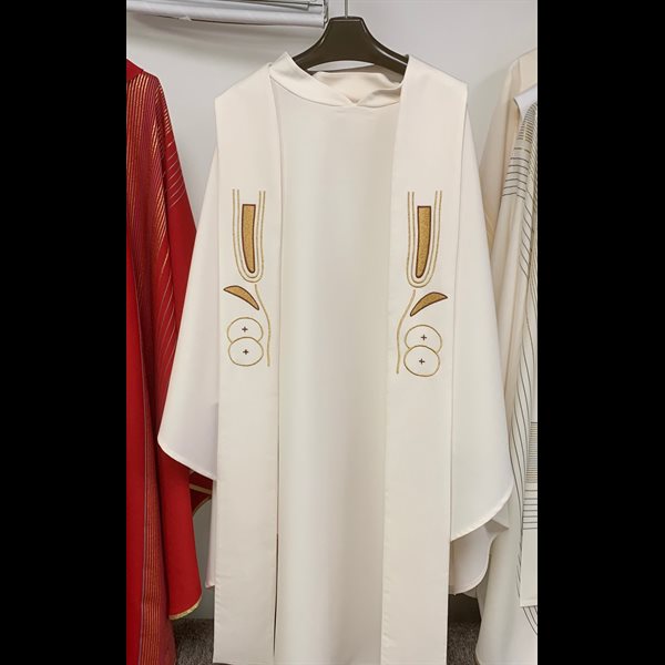 Chasuble and Stole #3380-3380 Ivory