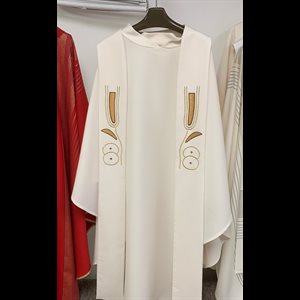 Chasuble and Stole #3380-3380 Ivory