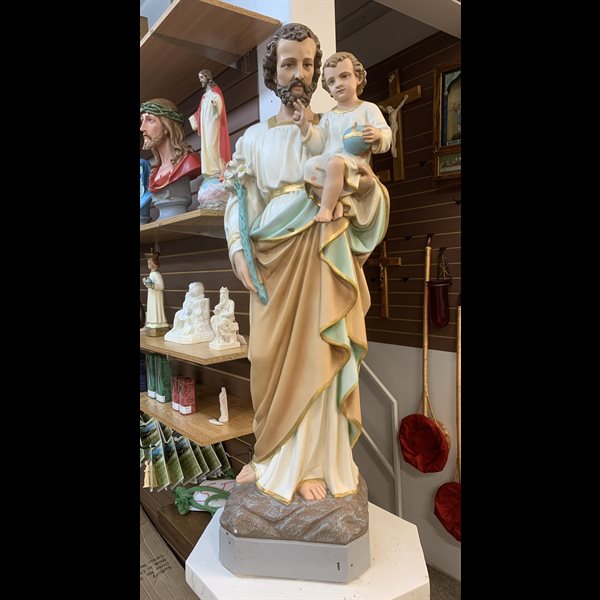 St. Joseph Plaster Statue, 46" (116 cm)