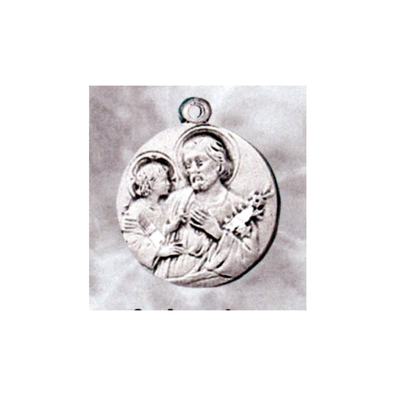 St. Joseph Sterling Silver Medal, 3 / 4'' (1.9 cm)