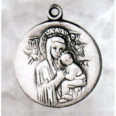 Médaille N.D. Perpétuel Secours 3 / 4" (1.9 cm) en argent st