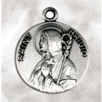 Médaille Sainte Brigitte 3 / 4" (1.9 cm) en argent sterling