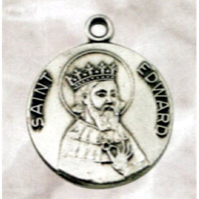 St. Edward Sterling Silver Medal, 3 / 4'' (1.9 cm)