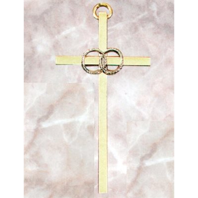 Croix Mariage 4.25" (11 cm) avec boîte de présentation