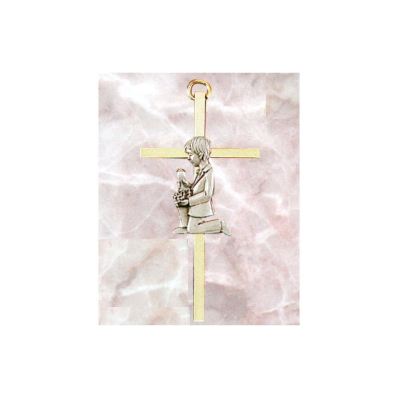 First Communion Cross, 4.25" (11 cm) for Boy