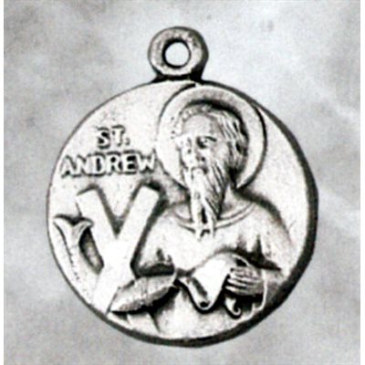 St. Andrew Sterling Silver Medal, 3 / 4'' (1.9 cm)