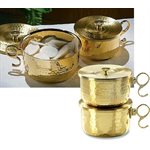 1000 Host Brass Stacking Ciborium with Lid