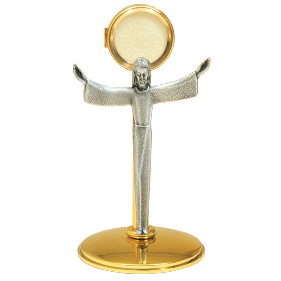 Chapel Monstrance 2 tones 11'' Ht. x 5.5'' base