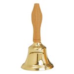 Bell, Small, Brass, 2.5" Dia. x 5" Ht. (6.3 x 12.7 cm)