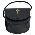 Burse with Gusset, Leather  3'' x 3'' x 1'' (7.6x7.6x2.5 cm)