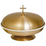 Fonts baptismaux en bronze satiné 10.5'' H. x 14.5'' diam.