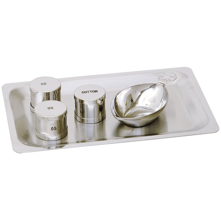 Baptismal Set, Stainless Steel 6.5'' x 10''