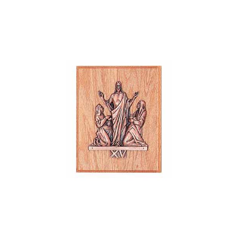 Bronze Ressurection Station of the Cross, 7'' H. x 6'' L.