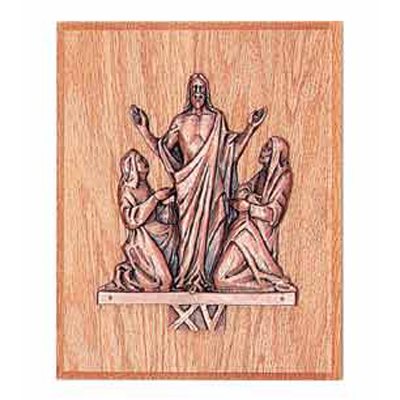 Bronze Ressurection Station of the Cross, 7'' H. x 6'' L.
