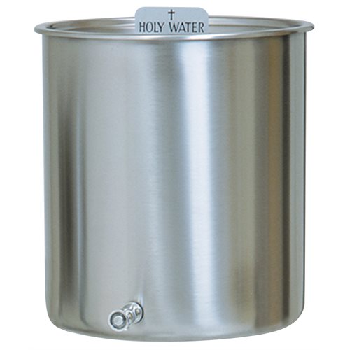 Holy Water Tank 5 gallon 11'' H. x 12.5'' D. Stainless Steel